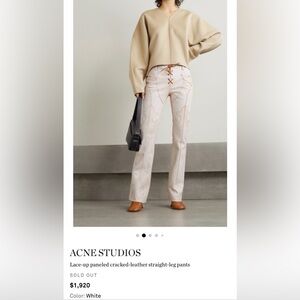 ✨Acne Studios Leather pant -Sold Out!! Retail $1920